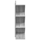 vidaXL Fa Könyvespolc 4-Szintes 30 x 18 x 60 cm Szerelt Fa