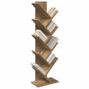 vidaXL Fának alakított könyvespolc 6-szintes 30 x 18 x 100 cm