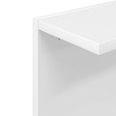 vidaXL Falpolc 2 pcs Fehér 25 x 15 x 100 cm Szerelt Fa