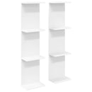 vidaXL Falpolc 2 pcs Fehér 25 x 15 x 100 cm Szerelt Fa