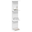 vidaXL Falpolc 2 pcs Fehér 25 x 15 x 100 cm Szerelt Fa