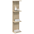 vidaXL Falpolc Sonoma Tölgy 25 x 15 x 100 cm Szerelt Fa