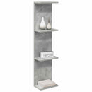 vidaXL Falpolc Betonszürke 25 x 15 x 100 cm Szerelt Fa