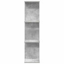 vidaXL Falpolc 2 pcs Betonszürke 25 x 15 x 100 cm Szerelt Fa