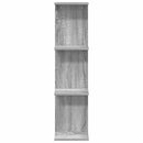 vidaXL Falpolc Szürke Sonoma 25 x 15 x 100 cm Szerelt Fa