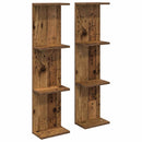 vidaXL Falpolc 2 pcs Antik Fa 25 x 15 x 100 cm Szerelt Fa