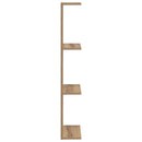 vidaXL Falpolc 2 pcs Kézműves Tölgy 25 x 15 x 100 cm Szerelt Fa