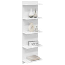 vidaXL Falpolc 2 pcs Fehér 30 x 15 x 100 cm Szerelt Fa