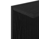 vidaXL Falpolc 2 pcs Fekete Tölgy 30 x 15 x 100 cm Szerelt Fa