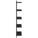 vidaXL Falpolc 2 pcs Fekete Tölgy 30 x 15 x 100 cm Szerelt Fa