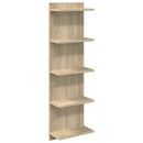 vidaXL Falpolc Sonoma Tölgy 30 x 15 x 100 cm Szerelt Fa