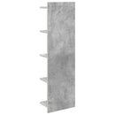 vidaXL Falpolc Betonszürke 30 x 15 x 100 cm Szerelt Fa
