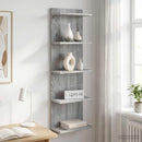 vidaXL Falpolc Szürke Sonoma 30 x 15 x 100 cm Szerelt Fa