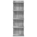 vidaXL Falpolc Szürke Sonoma 30 x 15 x 100 cm Szerelt Fa