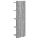 vidaXL Falpolc 2 pcs Szürke Sonoma 30 x 15 x 100 cm Szerelt Fa