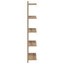 vidaXL Falpolc 2 pcs Kézműves Tölgy 30 x 15 x 100 cm Szerelt Fa