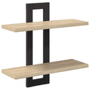 vidaXL Lebegő polcok Sonoma Tölgy 40 x 15 x 40 cm Szerelt Fa