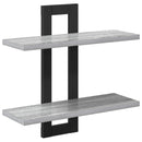 vidaXL Lebegő polcok Szürke Sonoma 40 x 15 x 40 cm Szerelt Fa