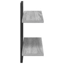 vidaXL Lebegő polcok Szürke Sonoma 40 x 15 x 40 cm Szerelt Fa