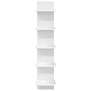 vidaXL Falpolc 2 pcs Fehér 22 x 15 x 100 cm Szerelt Fa