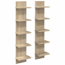 vidaXL Falpolc 2 pcs Sonoma Tölgy 22 x 15 x 100 cm Szerelt Fa