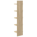 vidaXL Falpolc 2 pcs Sonoma Tölgy 22 x 15 x 100 cm Szerelt Fa