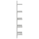 vidaXL Falpolc 2 pcs Betonszürke 22 x 15 x 100 cm Szerelt Fa
