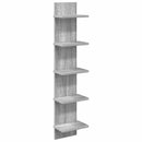 vidaXL Falpolc Szürke Sonoma 22 x 15 x 100 cm Szerelt Fa