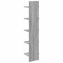 vidaXL Falpolc 2 pcs Szürke Sonoma 22 x 15 x 100 cm Szerelt Fa