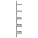 vidaXL Falpolc 2 pcs Szürke Sonoma 22 x 15 x 100 cm Szerelt Fa