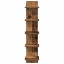 vidaXL Falpolc 2 pcs Antik Fa 22 x 15 x 100 cm Szerelt Fa