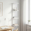 vidaXL Falpolc Fehér 22 x 15 x 100 cm Szerelt Fa