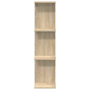 vidaXL Falpolc 2 pcs Sonoma Tölgy 22 x 15 x 100 cm Szerelt Fa