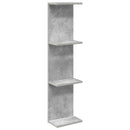 vidaXL Falpolc Betonszürke 22 x 15 x 100 cm Szerelt Fa