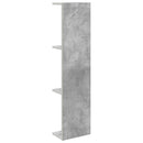 vidaXL Falpolc Betonszürke 22 x 15 x 100 cm Szerelt Fa