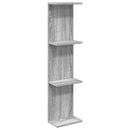 vidaXL Falpolc Szürke Sonoma 22 x 15 x 100 cm Szerelt Fa
