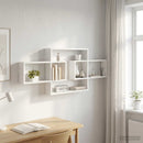 vidaXL Falpolc Fehér 130 x 10 x 50 cm Szerelt Fa