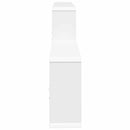 vidaXL Falpolc Fehér 130 x 10 x 50 cm Szerelt Fa