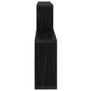 vidaXL Falpolc Fekete Tölgy 130 x 10 x 50 cm Szerelt Fa