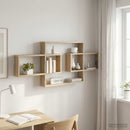 vidaXL Falpolc Sonoma Tölgy 130 x 10 x 50 cm Szerelt Fa