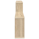 vidaXL Falpolc Sonoma Tölgy 130 x 10 x 50 cm Szerelt Fa