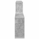 vidaXL Falpolc Betonszürke 130 x 10 x 50 cm Szerelt Fa