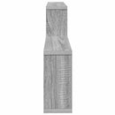 vidaXL Falpolc Szürke Sonoma 130 x 10 x 50 cm Szerelt Fa