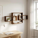 vidaXL Falpolc Antik Fa 130 x 10 x 50 cm Szerelt Fa