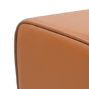 vidaXL pad Barna 110 x 30 x 45 cm Valódi Bőr