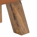 vidaXL pad Barna 110 x 30 x 45 cm Valódi Bőr