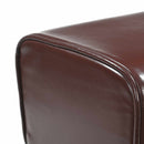vidaXL pad Sötét Barna 110 x 30 x 45 cm Valódi Bőr