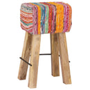 vidaXL Bárszék 2 db Sokszínű 44 x 33 x 74 cm Valódi Bőr