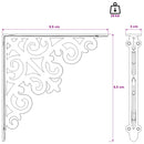 vidaXL Fal polc tartók 12 db Antik Barna 9,5 x 9,5 x 3 cm Acél