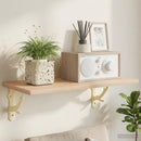 vidaXL Fali polckonzolok 2 db Antik fehér 10 x 10 x 3 cm Acél